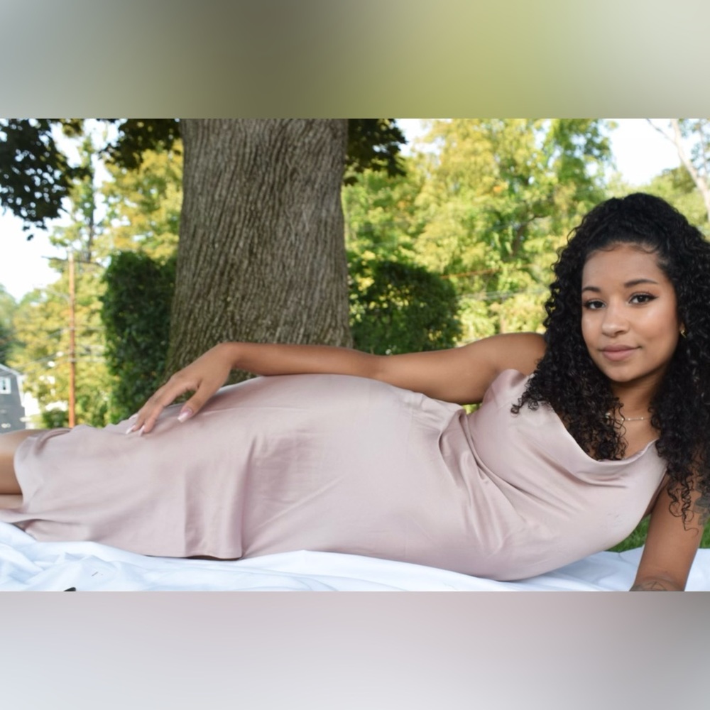 Satin Maxi Dress